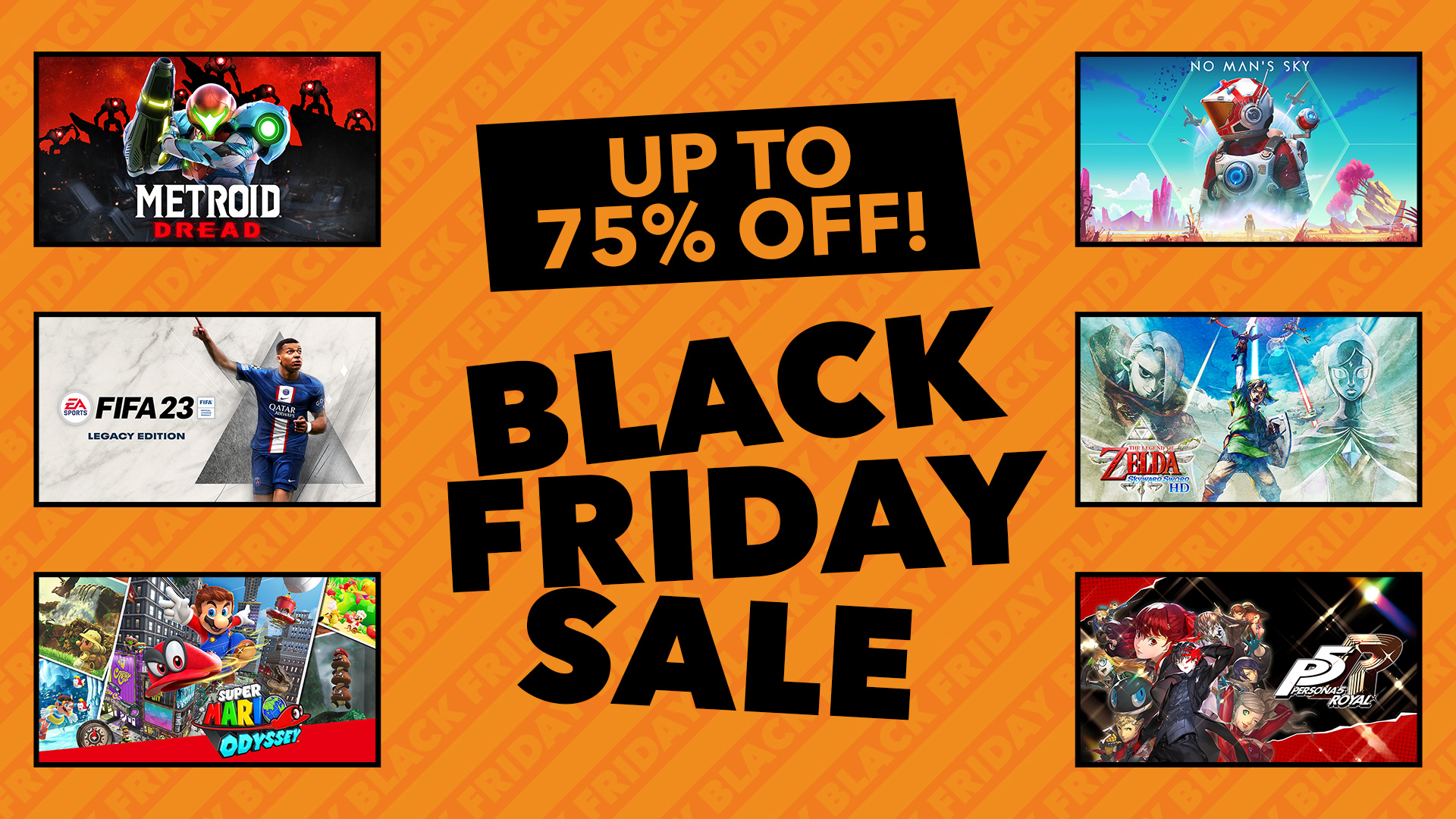 The Nintendo eShop Black Friday sale includes 'savings of up to 75